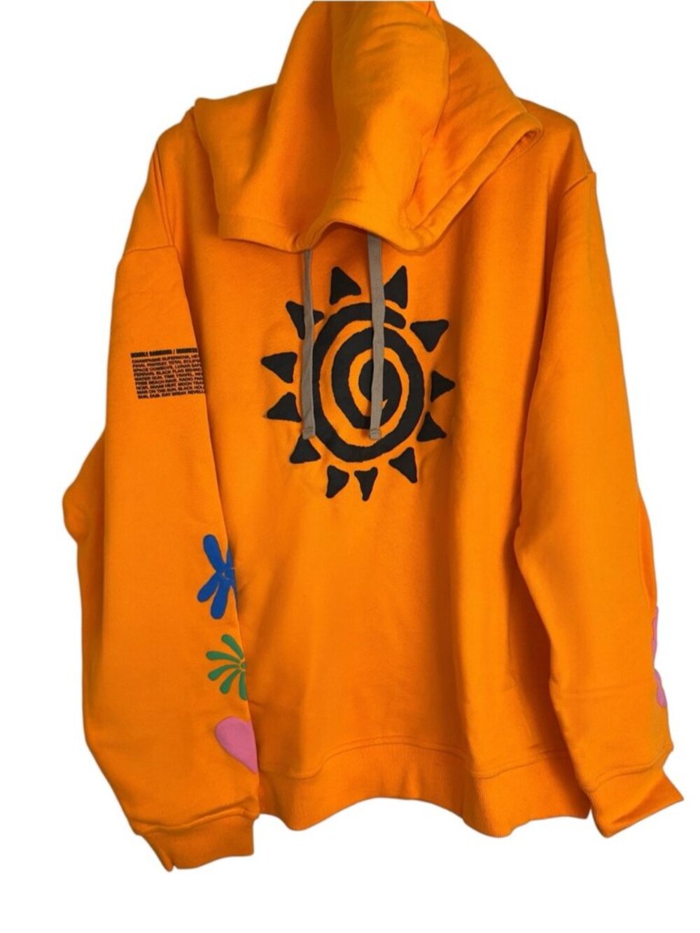 NEW Double Rainbouu Orange graphic Couch Surf Oversized Hoodie Sweater designer - Picture 4 of 10